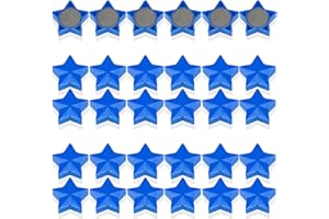PYJLBX Imanes Nevera Imanes Potentes, 30 Piezas Imanes Pizarra Magnetica Imanes Pequeños Iman Potente Iman Nevera Magnets Imanes Pizarra Mini Imanes para Pizarra Magnetica, Nevera (Estrella, Azul)