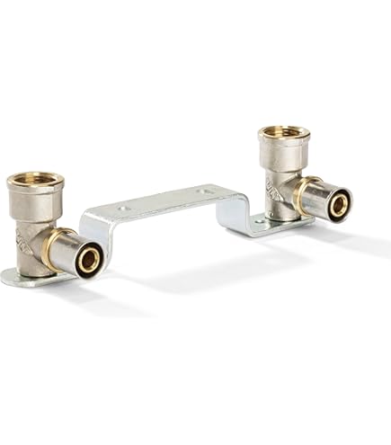 Pipetec - Équerre Murale à Visser - 16 X 2 Mm - Filetage Intérieur 1/2