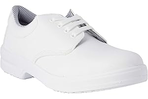 REPOSA Work, Trabajo, Zapatos Cerrados con Cordones, sin Puntera, Parte Superior de Microfibra, Sanitarios/O con Plantilla anatómica, Transpirables, Suela de PU Unisex Adulto