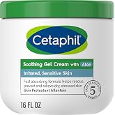 Cetaphil Soothing Gel-Cream with Aloe Instantly Soothes and Hydrates Sensitive Skin, Fragrance and Paraben Free, 16 oz