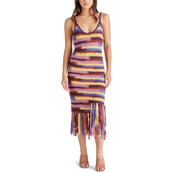 USA American Flag Sequin Spaghetti Strap Dress - Patriotic Sleeveless Cocktail Dress - View #10