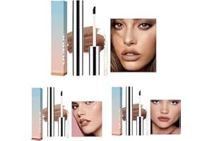 QZLSAYSL Lip Liner Tattoo Per Labbra，Matita Labbra，Lip Liner Stay-n(3 pezzi) Lip Liner Staccabile E Staccabile, Impermeabile A Lunga Durata, 5 ml (3)(marrone chiaro + marrone scuro + borgogna)