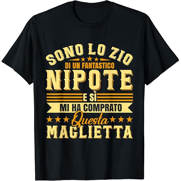 Maglietta Divertente Regalo Zio Ha Sempre Ragione Maglietta