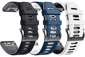 NotoCity Correa Compatible con Fenix 6X Easy Fit 26 mm Pulsera de Silicona para Fenix 6X/Fenix 6X Pro/Fenix 5X/Fenix 5X Plus/Fenix 3/Fenix 3 HR