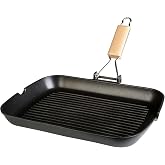 WECOOK! ECOSTONE STRIPED CAST ALUMINIUM GRILL. 34 x 24 cm