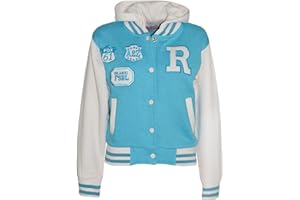 A2Z4KIDS A2Z 4 Kids® Bambini Ragazze Ragazzi R Fashion NYC Fox Baseball Cappuccia Giacca Varsity Felpa Con Cappuccia Nuova Etá 2 3 4 5 6 7 8 9 10 11 12 13 Anni