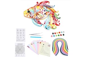Eujgoov 6 In 1 DIY Quilled Kreation Papier Handwerk Quilling Tools Kit Sammlung Für Dekoration Pädagogisches Spaß