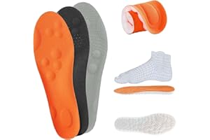 AMSNINK 3 Paar Orthopädische Einlegesohlen, Einlegesohlen Damen, Einlegesohlen, Einlegesohlen Orthopädisch, Einlagen Schuhe Damen, Memory Foam Einlegesohlen, Einlagen Schuhe Herren Gr. 39-40