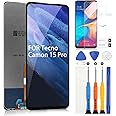 ARSSLY Incell LCD Display TFT for Tecno Camon 15 Pro/Camon 15 Premier CD8 CD8j Touch Screen Digitizer Full Assembly Replacement with Repair Tools
