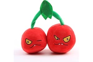uiuoutoy Plantas juguetes de peluche juego de cerezas dobles de frutas peluches de peluche suave muñeca niños regalo 20cm