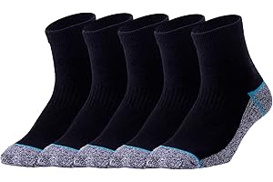 JZY QZN Copper Antibacterial Athletic Socks for Men and Women-Moisture Wicking, Nonslip Cushion Ankle Socks