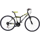 Bike Strong 26" Rim 21 Gear Men's Mountain Bike Black - Yellow & Gear Bike