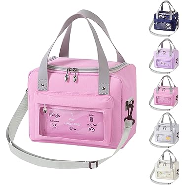 Panier Repas,Sac Isotherme Repas,Lunch Bag Portable,Sac à Lunch Isolé Pour Enfants-Femmes-Hommes