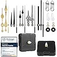 LUSEE 2 Pack Clock Mechanisms with Silent Quartz Movement Kit for Repair, Hands and Motor Mechanism Replacement Parts
