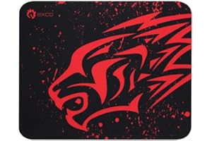 EXCO Small Red Leopard Gaming Mouse Pad Mouse Mat Rubber Durable Computer Desk Accessories Mouse Pads