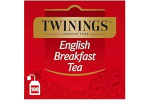 Twinings - Thé Noir Original English Breakfast - 100 Sachets - Corsé et Équilibré