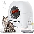 Devoko Automatische Katzentoilette XXL - Selbstreinigend Mit App, 90L Für Mehrere Katzen