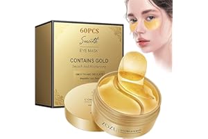 DGUSO 60 Piezas Parches Ojeras, Parches Ojos Máscara Parches Antiojeras y Bolsas Parches para Los Ojos con Colágeno y áCido Hialurónico Parches Ojos Bolsas y Ojeras para Las Arrugas