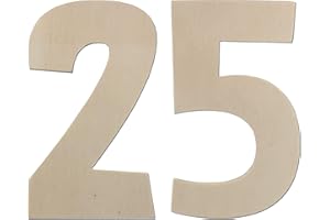 KLEENES TRAUMHANDEL Deko Zahlen - Geburtstagsdeko 25. Geburtstag aus Holz - Ideale Geburtstag Geschenkideen oder als Party Tischdeko (30 cm)