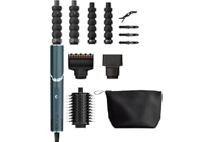 ‎SHARK Shark FlexStyle Limited Edition Teal 5-in-1 Haarstyler & -trockner Geschenk Set, Lockenaufsätze, Finishing Aufsatz, Ovalbürste, Konzentrator, Haarklammer, Aufbewahrungstasche, HD456TLEU