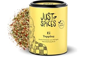 ‎JUST SPICES Just Spices Ei Topping I Streue Geschmack auf alle Ei-Speisen vom gekochten Ei bis Spiegelei I Gewürzdose, 55 g