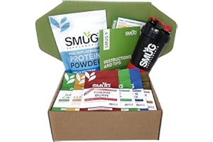 SMUG SUPPLEMENTS 9 Day Fat Burner Package - Therm Burn Edition - Diet and Detox with Routine - Clean 9 Day Weight Loss Plan with Fat Burn Pills, Appetite Suppressants and Protein Powder (Vanilla Ice Cream)