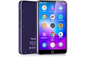 Odtwarzacz MP3 Fanvace z WiFi Bluetooth - 4-calowy ekran dotykowy, odtwarzacz MP4 Android z aplikacjami Spotify Kids, Audible, Amazon Music, Deezer, Play Store do strumieniowego przesyłania muzyki