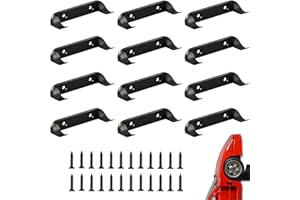 NICECRAFT 12 Pack Wall Mount Compatible with Lego Car Speed Champions F1 Display Shelves Bracket Hooks for Brick Cars