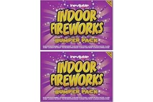 INEVITABLE PARTY 2 x Indoor Fireworks Selection Packs - A Collection of 8 different Nostalgic Novelty Pyrotechnics - CAT F1 Low Hazard