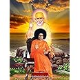 Samriddhi Bhagwan Sri Sathya Sai Shirdi Sai baba Design 54-Vinyl gloss Office Home Drawing Room Poster (12x18 Inch)