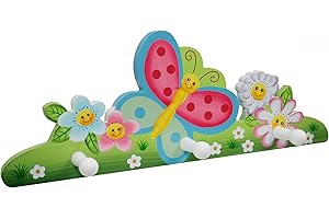 FANTASY FIELDS BY TEAMSON Teamson Fantasy Fields Childrens Magic Garden Kids Wooden Coat Hanger Hooks TD-11636A
