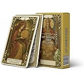 SPELT 78 Kartlı Golden Art Nouveau 5,9 x 9,2 cm Klasik Mini Tarot Destesi Tarot Kartları