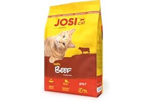 JosiCat Tasty Beef (1 x 10 kg) | Adult | Premium Trockenfutter für Katzen | mit herzhaftem Rind - sehr gut verträgliche Rezeptur | Powered by JOSERA | Katzenfutter | Alleinfuttermittel | 1er Pack