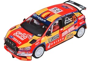 SCALEXTRIC - Vehículo de Carreras Classic - Coche Slot - Escala 1:32 (Skoda Fabia WRC2 - Pepe López)