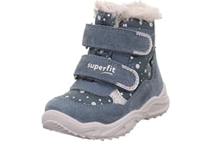 Superfit Mädchen GLACIER warm gefütterte Gore-Tex Stiefel, BLAU/HELLGRAU 8030