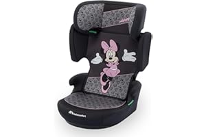 Bebeconfort Disney Road Safe i-Size, Seggiolino Auto 15-36 kg isofix, 3,5-12 anni (100-150 cm), Seggiolino Auto Minni, Pieghevole, Installazione Cintura, Poggiatesta 14 Posizioni, Authentic Minnie