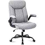 MZLEE Sedia da Ufficio, Sedia da Ergonomica per Computer Sedia da Lavoro Girevole con Braccioli Ribaltabili, Altezza Regolabi