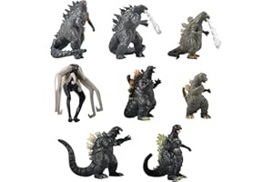 ZEYOU Godzilla pokrywka na ciasto, dekoracja tortu Godzilla, zestaw minifigurek dinozaurów, zabawka Godzilla, dekoracja Godzilli, figurki Godzilli, kompletny zestaw, 8 sztuk