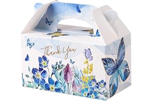 Giiffu Party Favour Treat Boxes 12PCS Party Packs Boxes for Kids Birthday, Wedding Party Favour Candy Boxes, Small Thank You boxes for Guests 16x8.9x8.9cm, Gift Boxes for Baby Shower, Bridal Shower