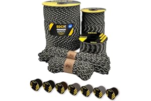 EdcX Paracord 4mm, 20+ Military Colors (15m, 30m, 50m, 100m, 300m) | Ideal for Camping, Survival, Outdoor, Crafting, DIY | 100% Nylon Rope 4mm | Tactical Cord 550 Type III (French Camo, 30 m)