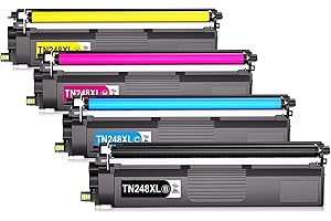 PALMTREE TN248XL TN248 Toner kompatybilny z Brother TN-248CMYK Value Pack Brother MFC-L3760CDW Brother MFC-L3740CDWE TN-248XL TN248CMYK TN-248VAL HL-L3240CDW HL-L3220CWE DCP-L3560CDW DCP-L3520CDW MY