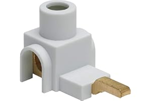 Domino electrique - Tableau electrique - Bornier electrique - Borne de connexion électrique - Peigne electrique - Borne De Raccordement 25mm ² Isole A Languette Gris - Debflex - 707190