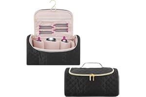 Linkidea Estuche Transporte Viaje Compatible con Dyson Airwrap Styler, Estuche Almacenamiento portátil para secador Pelo con Bolsillos Laterales Malla, Organizador Accesorios para secador Pelo