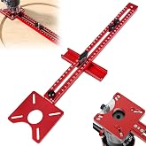 4 in 1 Adjustable Milling Compass for Router Machine - Radius 90-610mm Multifunctional Aluminium Wood Router Template Slottin