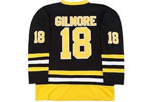 YWIES Boston Happy Gilmore #18 Adam Sandler 1996 Movie Ice Hockey Jersey Stitched Letters and Numbers S-XXXL