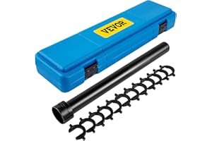 VEVOR Kit d'Outils de Biellette de Direction Intérieure 13PCs, Outils de Retrait de Biellette, 12 Adaptateurs de Patte d'oie, Tube d'Entraînement 12,7 mm, en Acier Robuste, pour Entretien Automobile