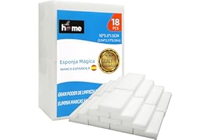 ADV HOME Gomma Magica 18 Pezzi – Spugna Magica Riutilizzabile, Pulizia Solo con Acqua Senza Prodotti Chimici – Ideale per Macchie su Muri, Cucina e Scarpe