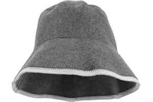 ‎YARDWE Yardwe Wollfilz Saunahut FüR Herren Und Damen - Atmungsaktiver Und Wasserabsorbierender Saunakopf - Flexibles Sauna ZubehöR FüR Ein Entspannendes Wellness Erlebnis