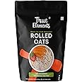 True Elements Rolled Oats 500g - Rolled Oats for Weight Management | Nutritious Breakfast | Gluten free Oats Combo | High Fibre Breakfast | 100% Wholegrain