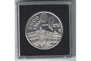 ZYZYZK Matidia España Moneda Original 2000 pesetas de Plata 1994 Banco de España. en cápsula Quadrum